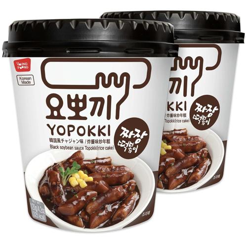 YOUNGPOONG - TOPOKI RICE CAKE WITH BLACK BEAN SAUCE (CUP)