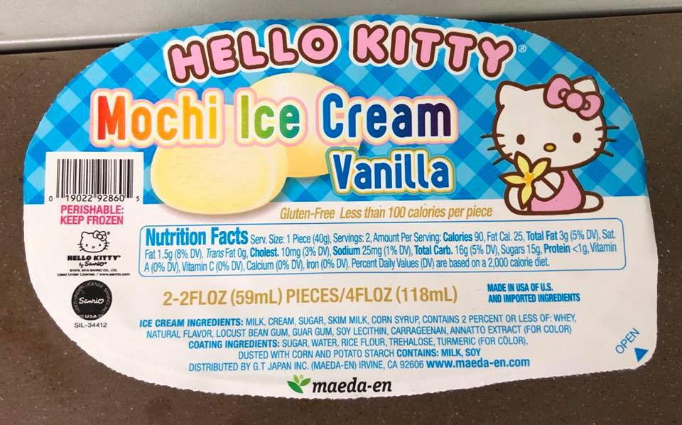 HELLO KITTY - MOCHI VANILLA ICE CREAM