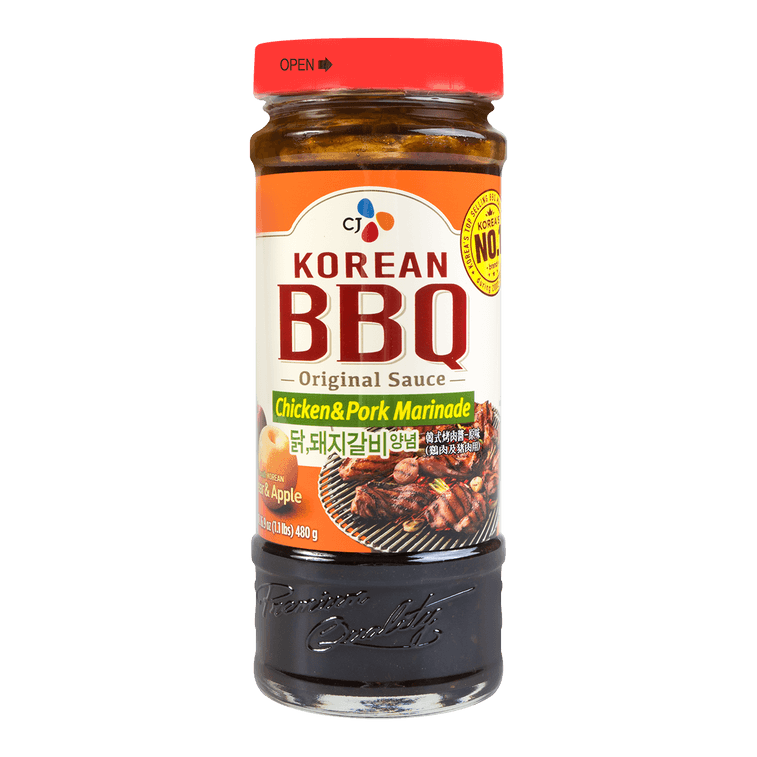 CJ BEKSUL - BBQ SAUCE SWEET & SAVORY FOR PORK & CHICKEN (12 X 480 G)