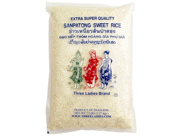 3 LADIES - 5#  GLUTINOUS RICE NORTHERN CROP