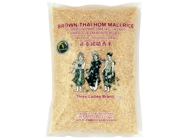 3 LADIES - 5# BROWN JASMINE RICE