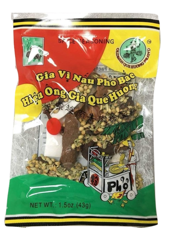 OLDMAN QUE HUONG MIX SPICES FOR PHO - GIA VI PHO_1.5 OZ.