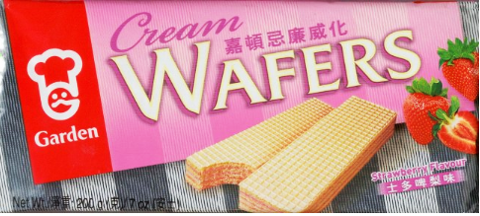 GARDEN WAFER - STRAWBERRY FLAVOR (B3444)