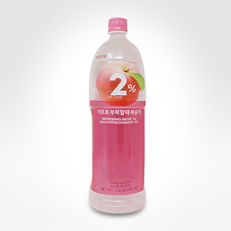 LOTTE - SOFT DRINK 2% PEACH FLAVOR (1.5 liter)