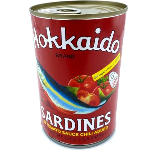 HOKKAIDO SARDINES IN TOMATO SAUCE WITH CHILI RED -S-