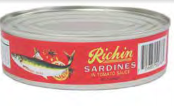 RICHIN SARDINES IN TOMATO #10036 -S-