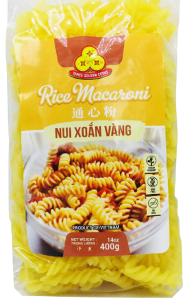 3COINS - RICE MACARONI SPIRAL SHAPPED 01241 - NUI XOAN VANG 14OZ.