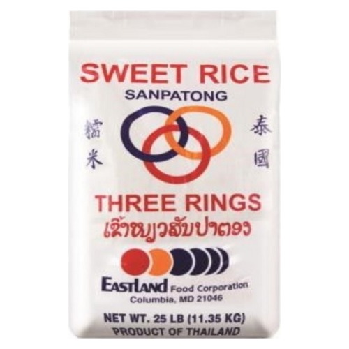 THREE RINGS - SWEET RICE SANPATONG (25 LB)