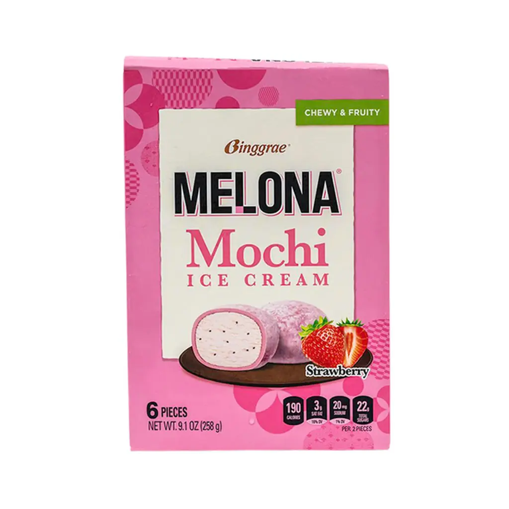 ***BINGGRAE MELONA - MOCHI STRAWBERRY ICE CREAM_6P