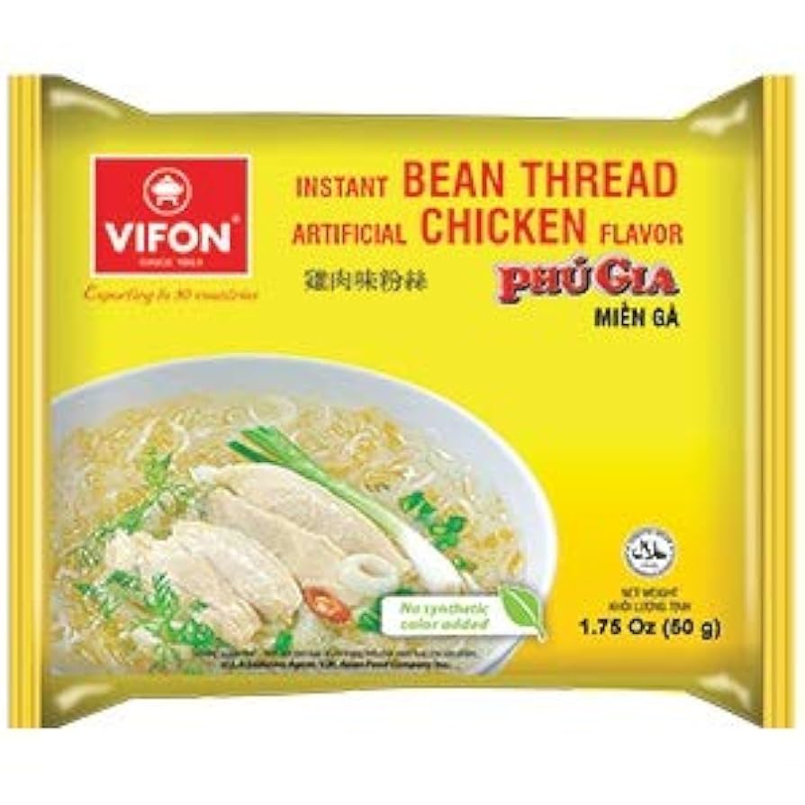 VIFON - INSTANT BEAN THREAD CHICKEN FLAVOR - MIEN GA (BUNDLE OF 6)