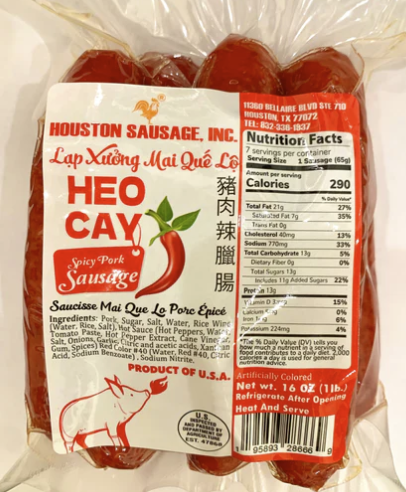 HOUSTON - SPICY PORK SAUSAGE