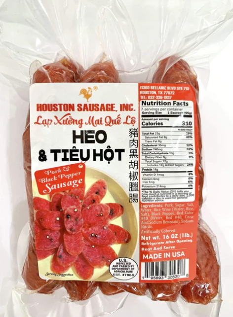 HOUSTON - BLACK PEPPER PORK SAUSAGE