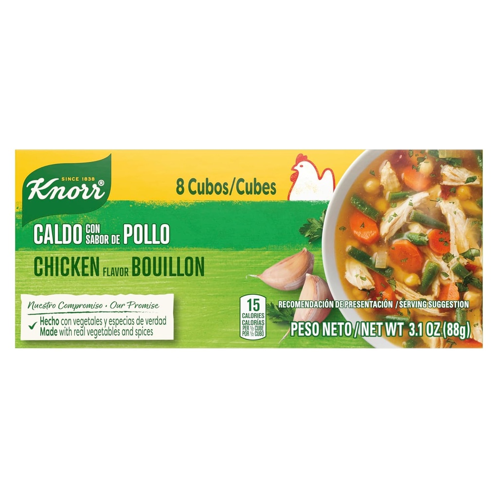 KNORR - CHICKEN FLAVORED (CUBE)_3.1 OZ