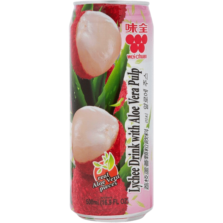LYCHEE DRINK WITH ALOE VERA PULP