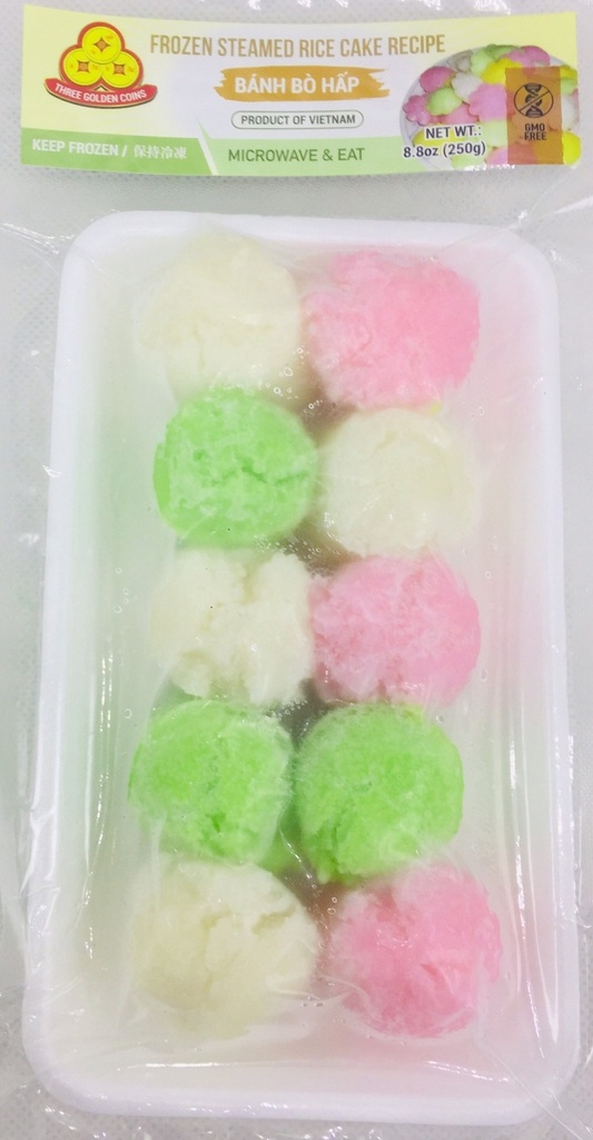 3COINS - STEAMED COLOR RICE CAKE (BANH BO MAU HAP - S-)