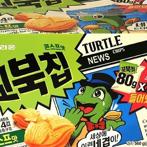 ORION - TURTLE CHIPS CORN SOUP FLAVOR -7P/BOX