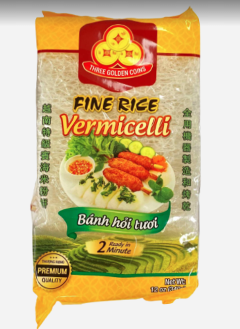 3COINS - FINE RICE VERMICELLI 01457 - BUN HOI TUOI 12oz