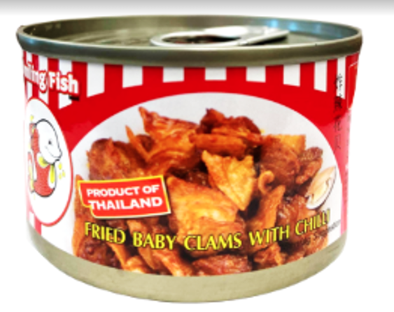SMILLING - FISH FRIED BABY CLAME WITH CHILLI 1.4oz.