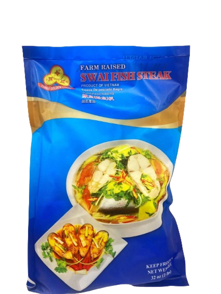 FZ 3COINS SWAI FISH STEAK 2LBS - CA BONG LAU SANH 2LBS