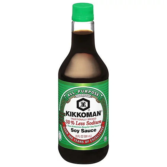 KIKKOMAN - SOY SAUCE LITE (LESS SODIUM)_20 oz. 