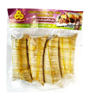 ***3COINS - COCONUT LEAVES SWEET RICE BANANA CAKE (BANH DUA CHUOI)
