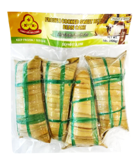 ***3COINS - COCONUT LEAVES SWEET RICE BANANA CAKE (BANH DUA DAU)