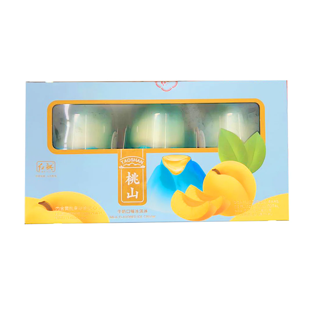 ***HQ TAOSHAN - MILK ICE CREAM (PEACH JAM)-BLUE BOX