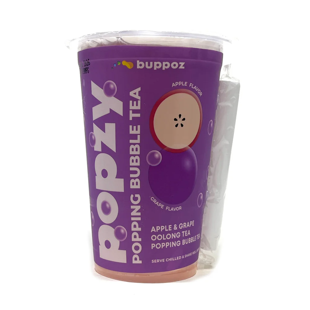 BUPPOZ, POPZY POPPING BUBBLE TEA (APPLE & GRAPE OOLONG TEA) 