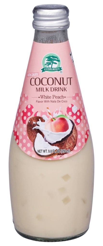 EVERGREEN - COCONUT MILK DRINK W/ JELLY (WHITE PEACH)