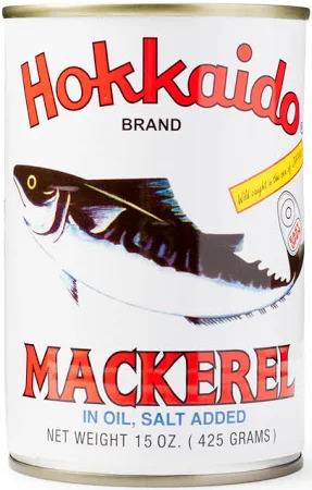 HOKKAIDO MACKEREL IN OIL -L- 15 oz.