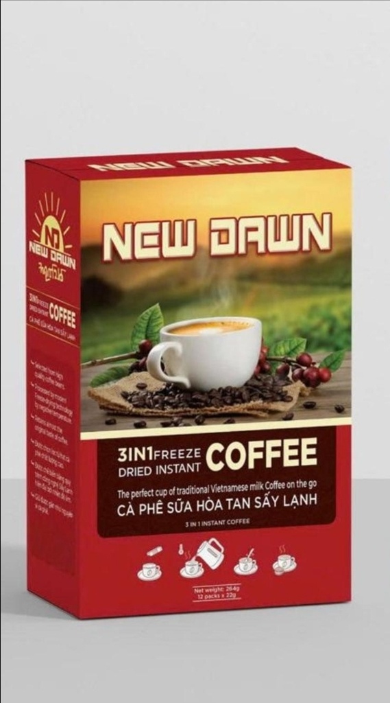NEW DAWN - COFFEE 3IN1 (FREEZE DRIED)