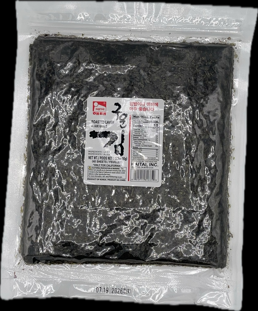 HAITAI - SUSHI NORI 40 SHEETS (12 X 90 G)