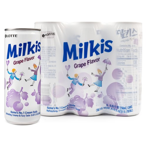 LOTTE - GRAPE MILKIS DRINK_6 CAN