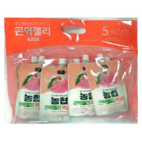 NONGHYUP - KONJAC JELLY PEACH (5 X 8 X 150 G)