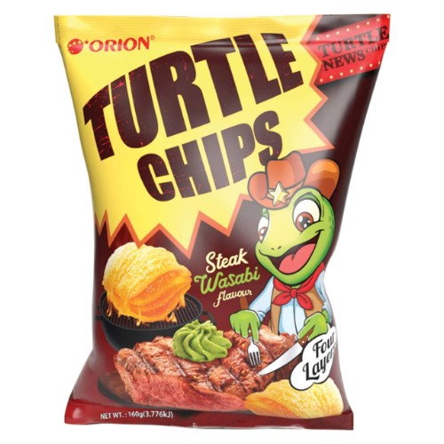 ORION - TURTLE CHIPS (STEAK WASABI FLAVOR)
