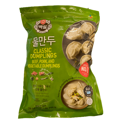 CJ BEKSUL - CLASSIC DUMPLING BEEF & PORK (12 X 28 OZ)