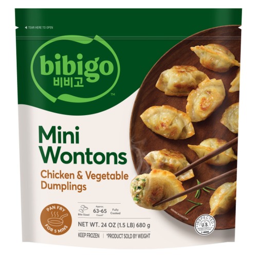 BIBIGO - MINI WONTON CHICKEN & VEGETABLE (9 X 24 OZ)