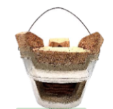 PORTABLE CLAY STOVE (26CM) 1 SET