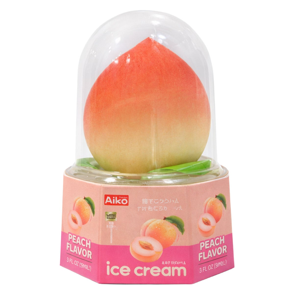 AIKO GARDEN PEACH FLAVORED ICE CREAM