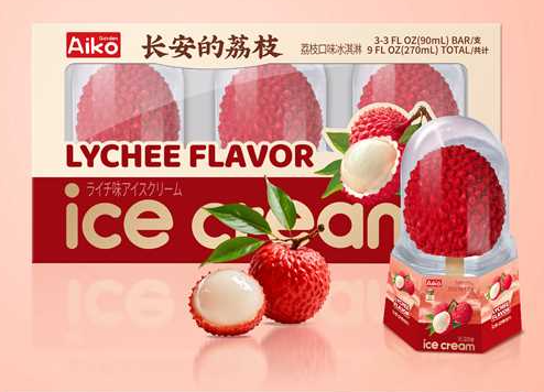 AIKO GARDEN LYCHEE FLAVORED ICE CREAM