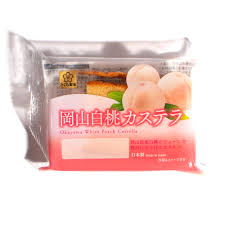 SAKURA SEIKA - OKAYAMA WHITE PEACH CASTELLA CAKE (18 X 1.4 OZ)