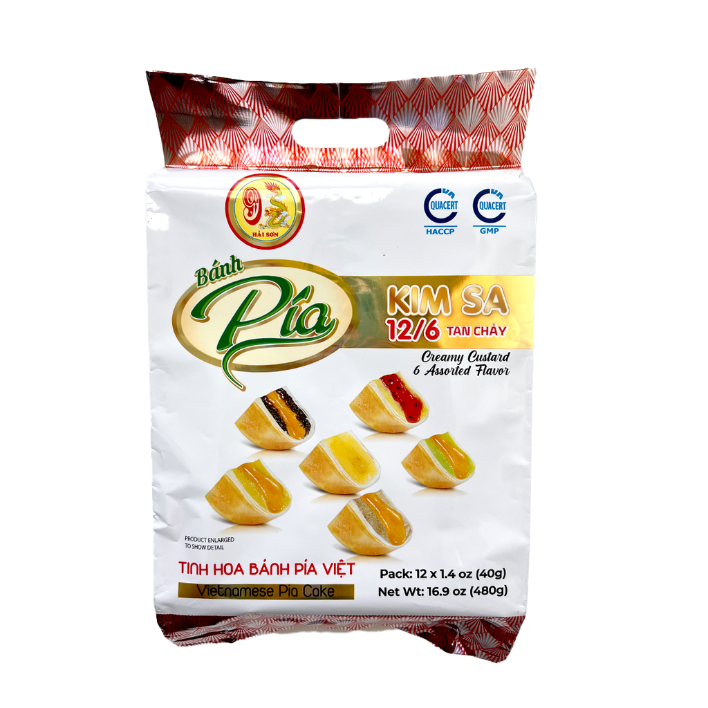 ***HAI SON - PIA CAKE_12P CREAM CUSTARD W/ EGG YOLK. BANH PIA KIM SA LUC VI