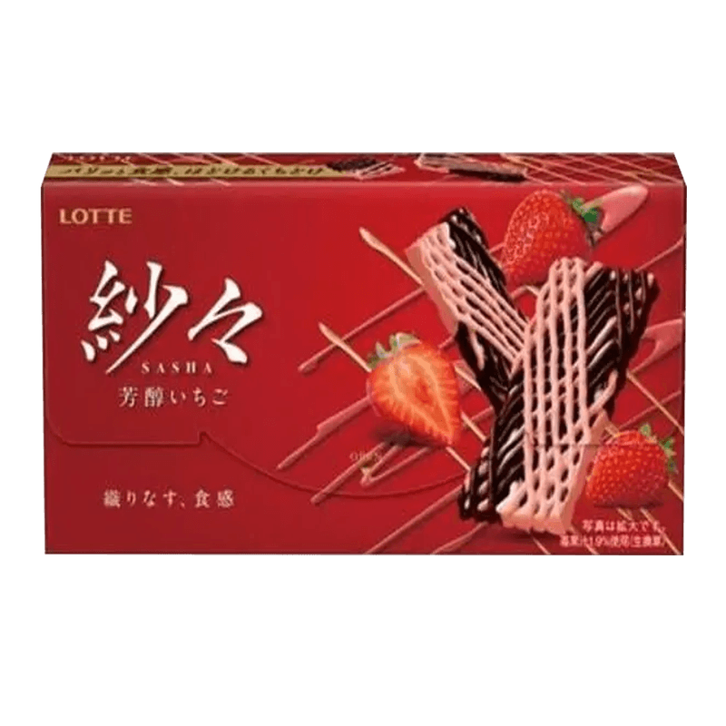 LOTTE - SASHA STRAWBERRY CHOCOLATE (10 X 2.4 OZ)
