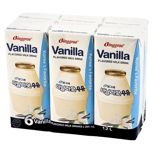 BINGGRAE - VANILLA MILK DRINK (4 X 6 X 6.8 FL OZ)