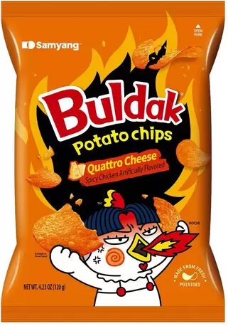 SAMYANG - BULDAK QUATTRO CHEESE POTATO CHIPS (L)