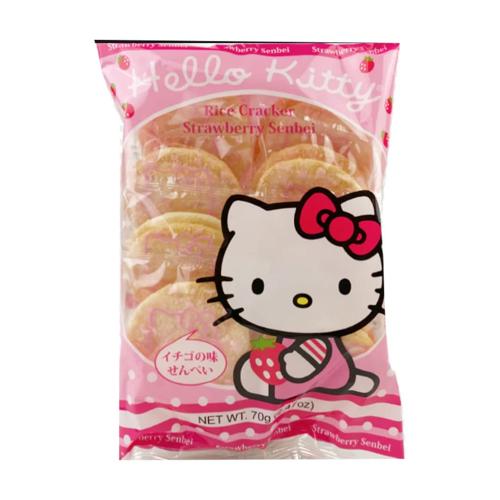 HELLO KITTY - STRAWBERRY SENBEI (24 X 2.47 OZ)