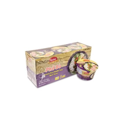 SUN LEE - INSTANT RICE NOODLE SOUP BEEF FLAVOR (PHO BO)_BOWL