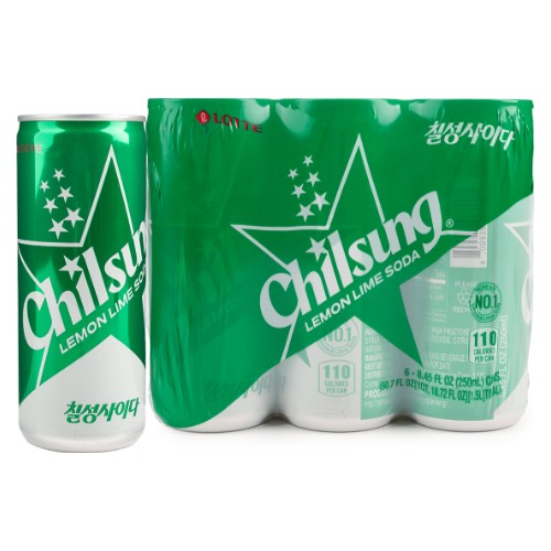 LOTTE - CHILSUNG CIDER DRINK (CAN) (5 X 6 X 8.3 OZ)