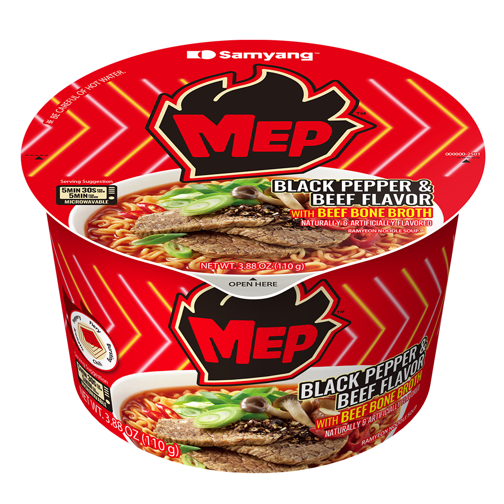 SAMYANG - MEP BIG BOWL (BLACK PEPPER & BEEF) (6 X 3.88 OZ)