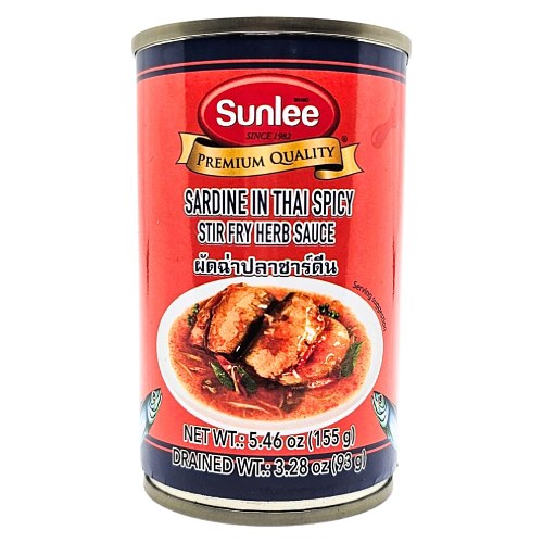 SUN LEE - SARDINES IN THAI SPICY STIR FRY HERB SAUCE_5.5 OZ